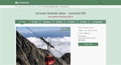 Desktop Screenshot of lanovka-lomnicky-stit.cz